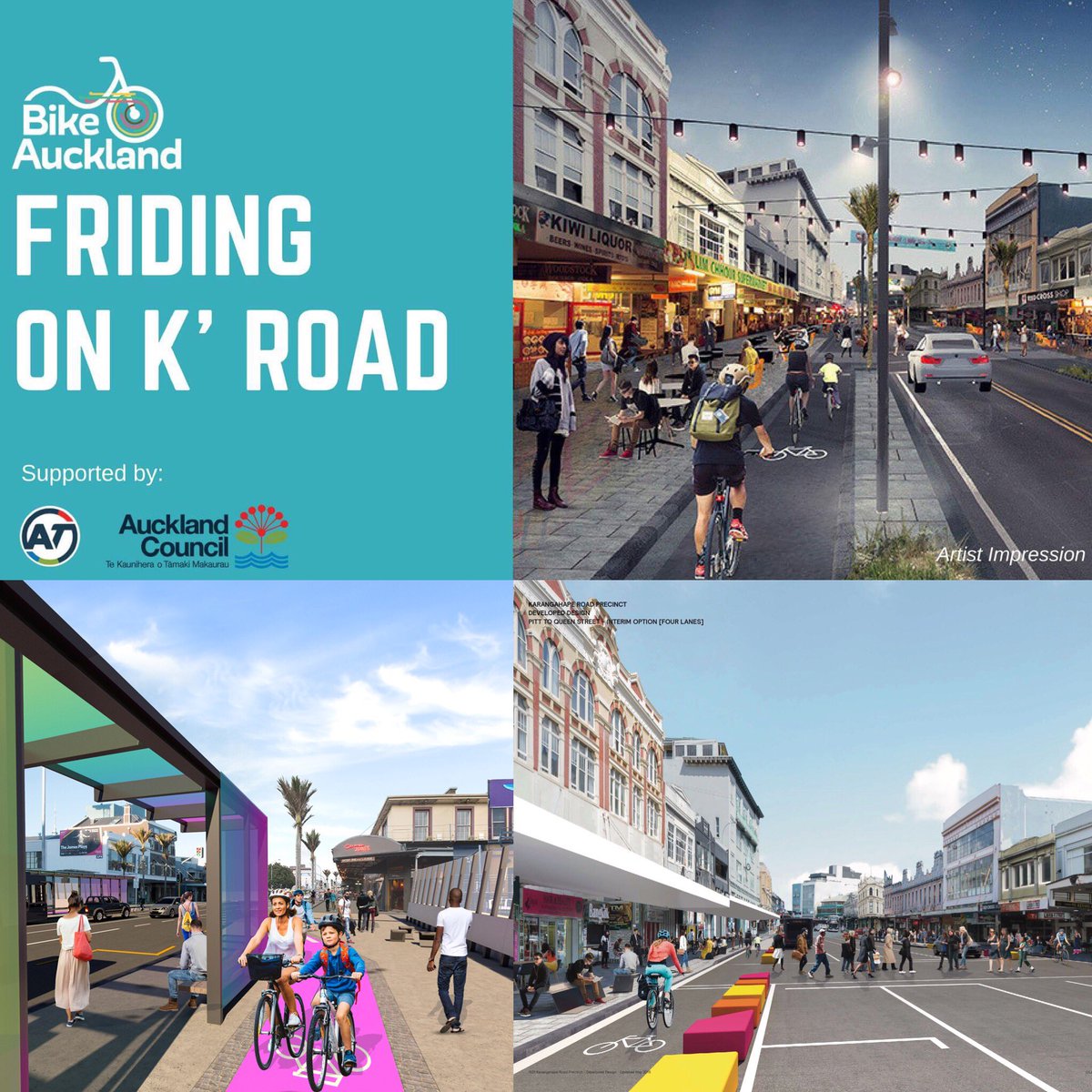 Come and hang out with us at the K Road Project pop-up info hub, 4-7pm this evening, 290 K Road! We’re bringing a DJ, kombucha, and quality nibbles from Coco’s Cantina.👍🏼 #friding #TGIF

Find out more about the hub and the project here: bikeauckland.org.nz/whats-k-road-p…