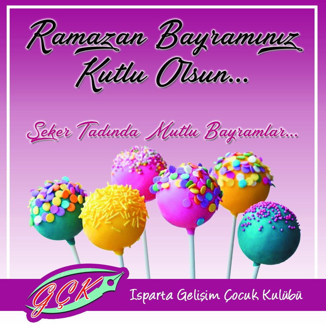 Ramazan Bayramınız Kutlu Olsun...
#ramazanbayramı #ramazan #bayram #IspartaGelişimÇocukKulübü #GelişimÇocukKulübü #GÇK