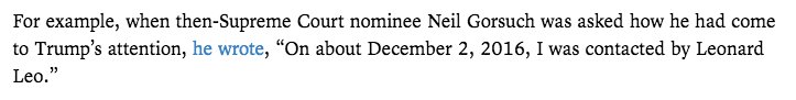 Buying SCOTUS ain't cheap.JCN spent $7 million to block Garland+$10 million in support of Gorsuch confirmationHence LL shoutout at Gorsuch hearing...Transcript:  https://www.judiciary.senate.gov/imo/media/doc/Neil%20M.%20Gorsuch%20SJQ%20(Public).pdf22/