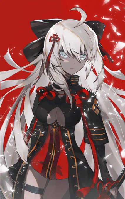 沖田オルタ描いた。魔神さんかわいい
#FGO #FateGO 