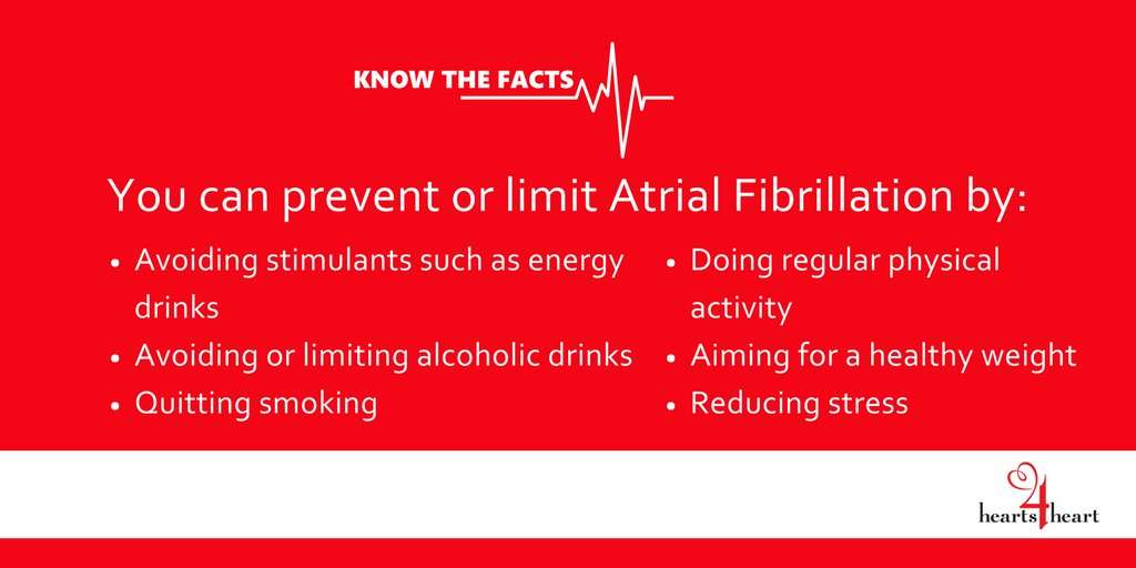 Some key lifestyle changes can help you manage or avoid Atrial Fibrillation.  It's #TimetoChangetheBeat #FeeltheBeat #hearts4heart