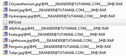 demonslay335's tweet photo. #RotorCrypt #Ransomware with extension "!@#$_____ISKANDER@TUTAMAIL.COM_____$#@!.RAR", note "INFO.txt" (https://t.co/GMojtJd0zm) - https://t.co/pjo8AGpHuF https://t.co/pxnHmGTMgm