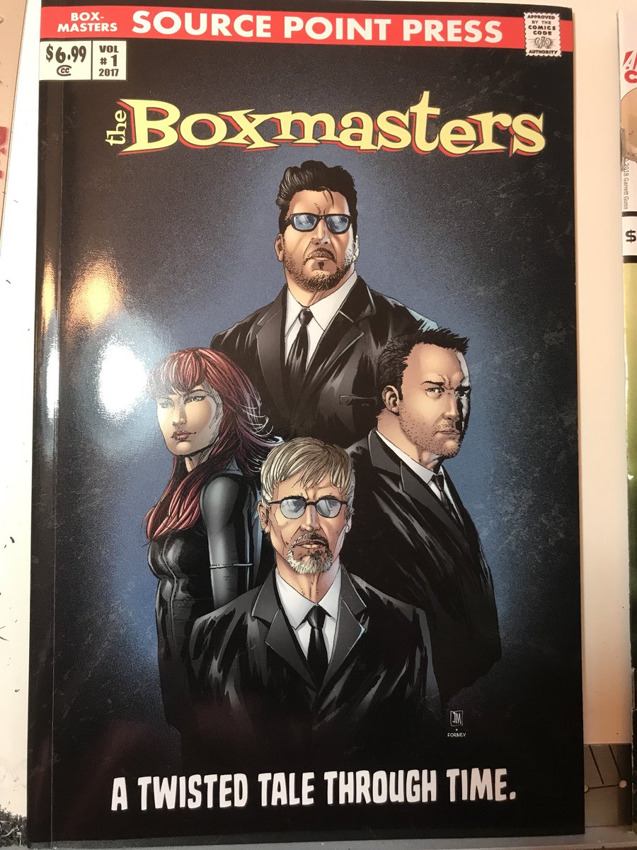SeanForneyArt's tweet image. Picked up @TheBoxmasters comic today. Cover lines by @justinmasonart and cover colors by @SeanForneyArt #theboxmasters #comicbooks