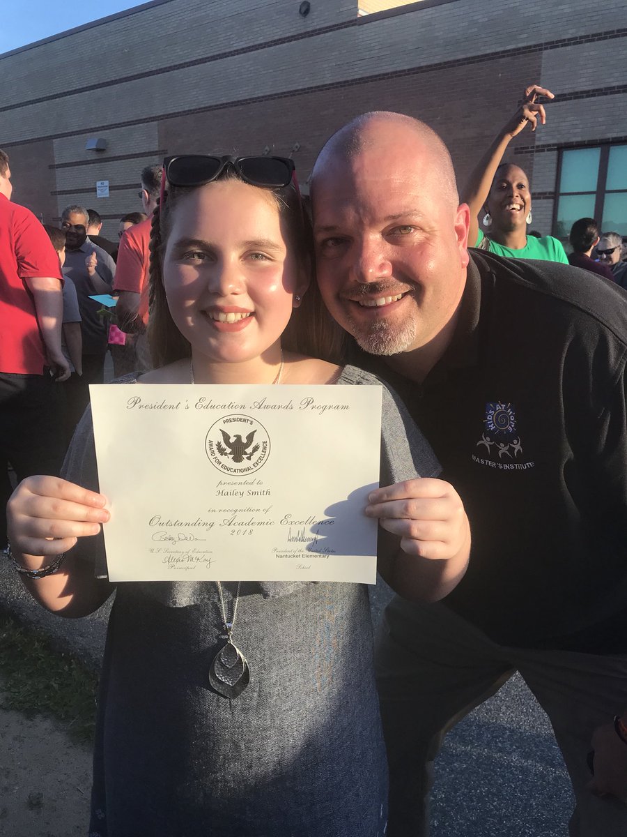 crazydukie's tweet photo. So proud of my sweet daughter, Hailey! Presidential Excellence Award, promoted from 5th grade, and one of the sweetest girls you will ever meet! #ProudDad #AACPSAwesome https://t.co/qgcYDyvkox
