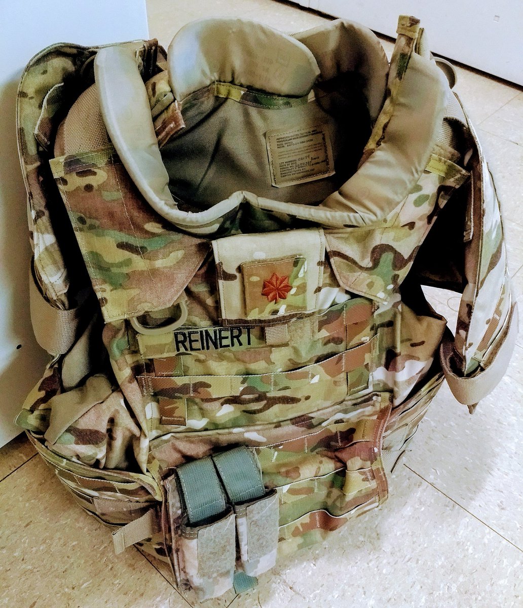 RogerForDuluth's tweet photo. This #IOTV vest weighs 35#. It has a handle. I though, "Great!  Easier to carry!". Wrong. Great - easier to pull your wounded buddy from the fight. #deployment #AFGStaycation #Getting#Real https://t.co/q7B4uXhGO9