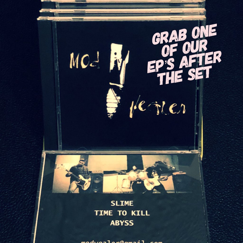 Mod_Vealer's tweet photo. Come to our show tomorrow at Old Towne Pub in Pasadena and get one of these bad boys... #ep #FridayNight #tomorrownight #livemusic #NightLife #pasadena #onstage #fuzzrock #rocknroll #Alternativerock #music #modvealer https://t.co/pRW3hH13UC