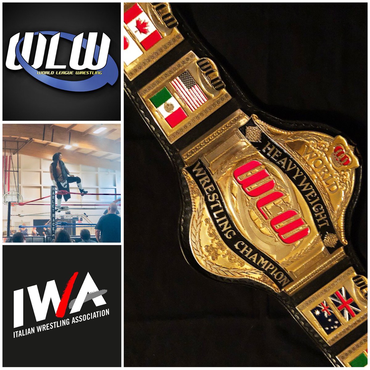 JonWebbHLE's tweet photo. Crazy to think I’ll be defending the @worldleaguewlw title in Italy 🇮🇹 in 10 days for @IWAItaly1 #WorldLeagueWrestling #JonWebb #Puroresu #WLW #noah_ghc #IWA #Italy #njpw #HarleyRace #ajpw #Wrestling #NOAHtheLIVE https://t.co/l2rl7wIz9x