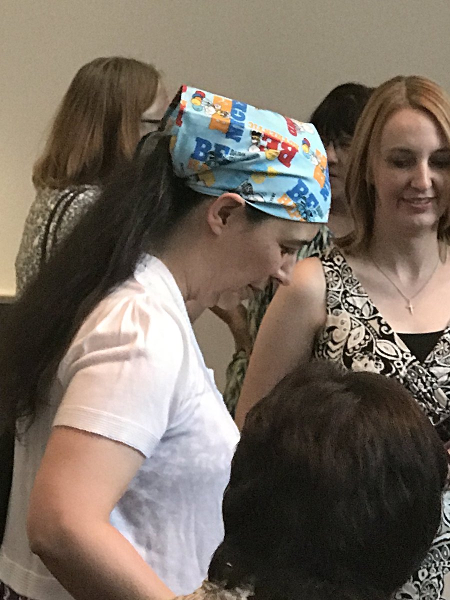 smokymtnfamhist's tweet photo. @cybrarianfirst donning her birthday gift #ACLib18 https://t.co/rhirGSAoGM