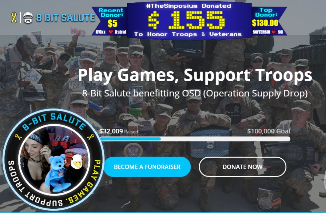 S0FTERSIN's tweet photo. 🔴 LIVE on @Twitch fundraising for @OpSupplyDrop via @8bitsalute in honor of #FlagDay &amp; @USArmy's 243rd BDay! https://t.co/15RWTTS3DB ❤️🎖️💛🦅💙🇺🇸 #GamersGiveBack #ArmyBDay #8BitSalute #WeAreOSD

💰 #BeAHero for a Hero; #Donate via @WeAreTiltify: https://t.co/TdMQdUTbKQ https://t.co/E1eaqdKQYt