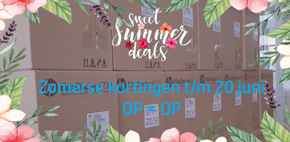 ISSYSICT's tweet photo. Deze week Sweet Summer Deals! Zomerse kortingen op geselecteerde actie producten. Wees er snel bij, want OP = OP! #korting #sale #zomeractie #ISSYSICT https://t.co/JWr0412ICQ https://t.co/zSqxvYFMJ9