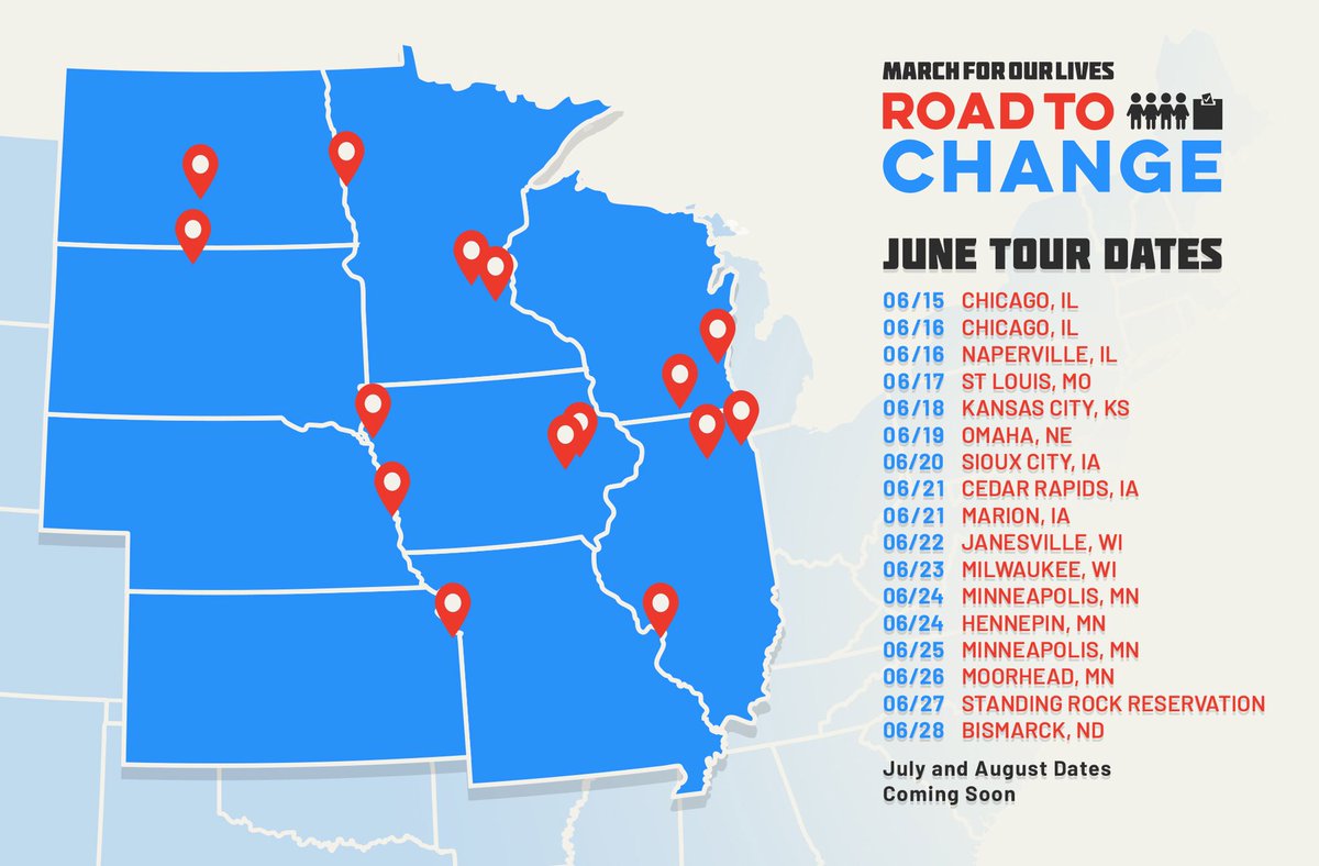JaclynCorin's tweet photo. Tomorrow @AMarch4OurLives embarks on a journey like no other. We’re helping to build the largest voter force this nation has ever seen. See ya soon, Chicago.  #RoadToChange #MarchForOurLives https://t.co/JknT5pQR1f https://t.co/bxcCXZja6G