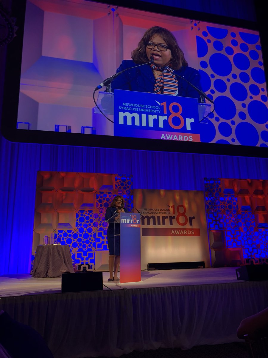 KevinBelbey's tweet photo. Another great @MirrorAwards today by @NewhouseSU honoring some of the best in media. Special congrats to @thesheilanevins for winning the Fred Dressler Leadership Award! #Mirrors18 https://t.co/eyCiFCxznq