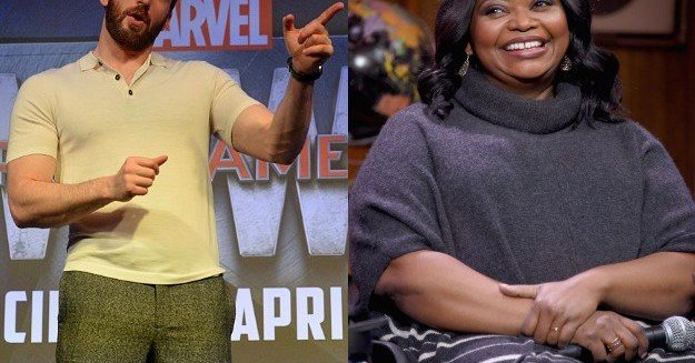 Chris Evans Jokingly Called Out Octavia Spencer For Her Not So \"Happy\" Birthday Message -  