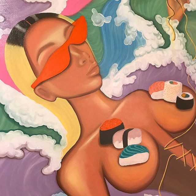 Solaris100's tweet photo. FOOD COMA 🍜
—
#contemporaryart #streetart 
#solarisontour #artbasel2018 #artbasel #scopebasel #food https://t.co/r4gNVYtFZv https://t.co/3EaEMQ04r9