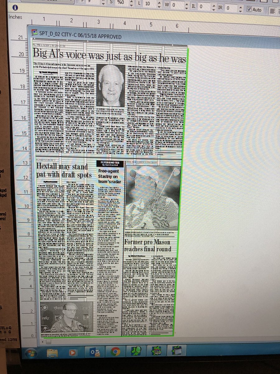 lukereasoner's tweet photo. The first @PhillyInquirer #sports page I’ve done here. With a lot of guidance from @Tshanerbeer #sports #Flyers #Meltzer #PhillyAM https://t.co/xinBVfwJ6C