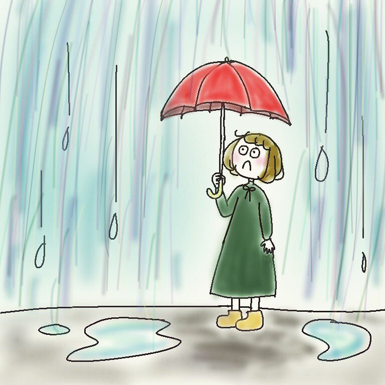 とまと 雨は嫌い 日常 イラスト 絵描きさんと繋がりたい T Co Ouarcjzgxr Twitter