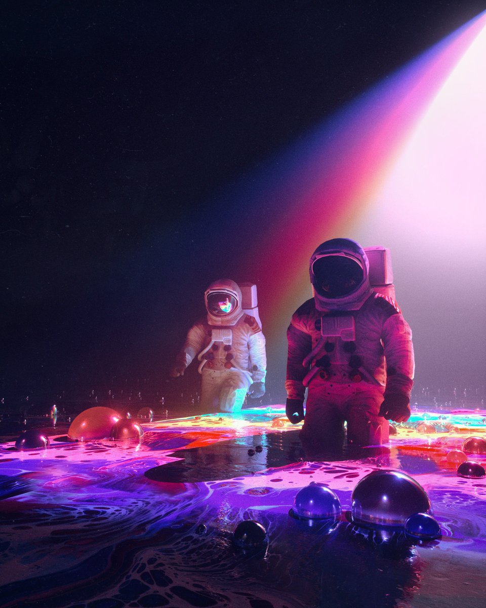 beeple's tweet image. #everyday #cinema4d - DEEP SPACE