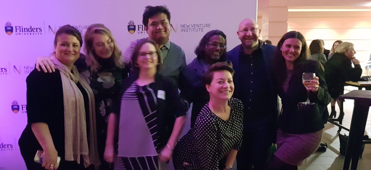 PhoneLabsNet's tweet photo. Fortunate to be supported by a wonderful, happy, motivated and friendly @NVIFlinders  team. Enjoyed the NVI event last night. @Flinders @aron_hausler https://t.co/u5kHwFxq9U