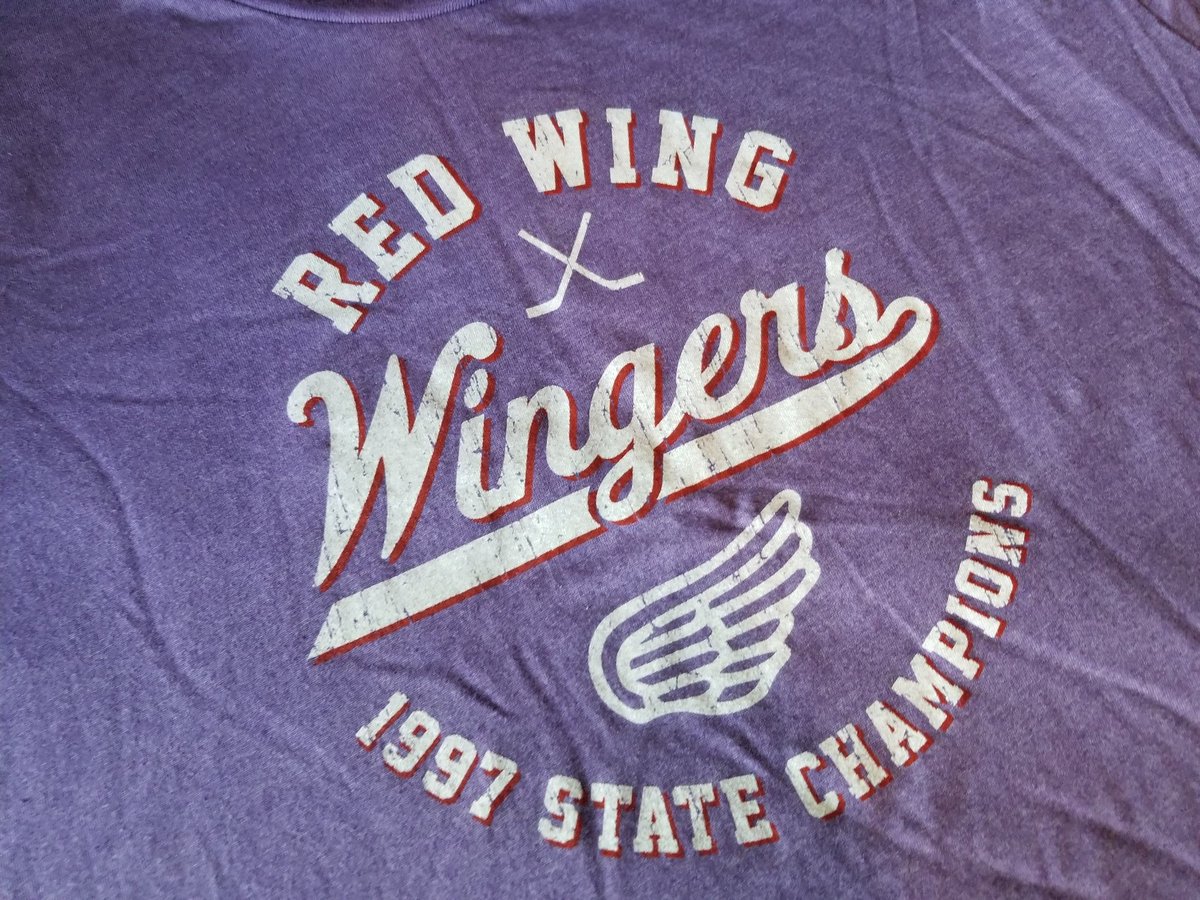 TourneyThreads's tweet image. 1997 Red Wing Wingers State Championship soft tri-blend t-shirts now available here: tourneythreads.com/collections/th…