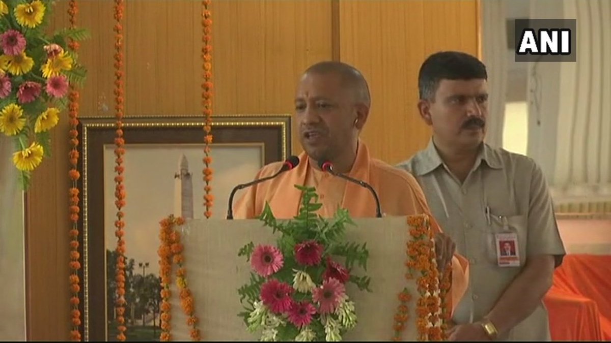 Akbar asked Maharana Pratap to accept him as 'badshah' & that then he won't interfere in his kingdom Mewar. Maharana Pratap said we can't accept a 'vidharmi' & a foreigner as our ruler. Maharana proved it wasn't Akbar, but he who was great, by winning back his forts: UP CM (14.6)