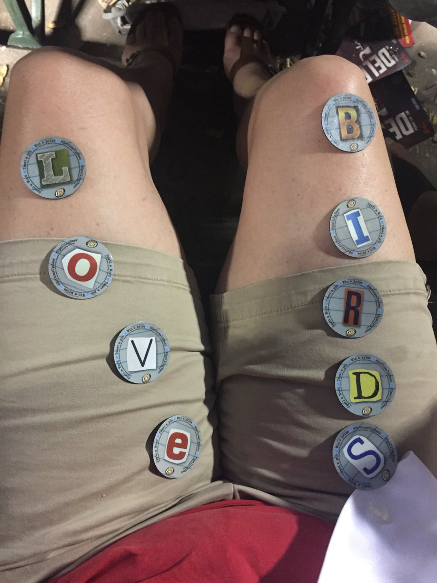 TimWallaert's tweet image. What can I say?  We’re LOVEBIRDS @BottomsUpBeer #SpellingBeer @AmyWallaert