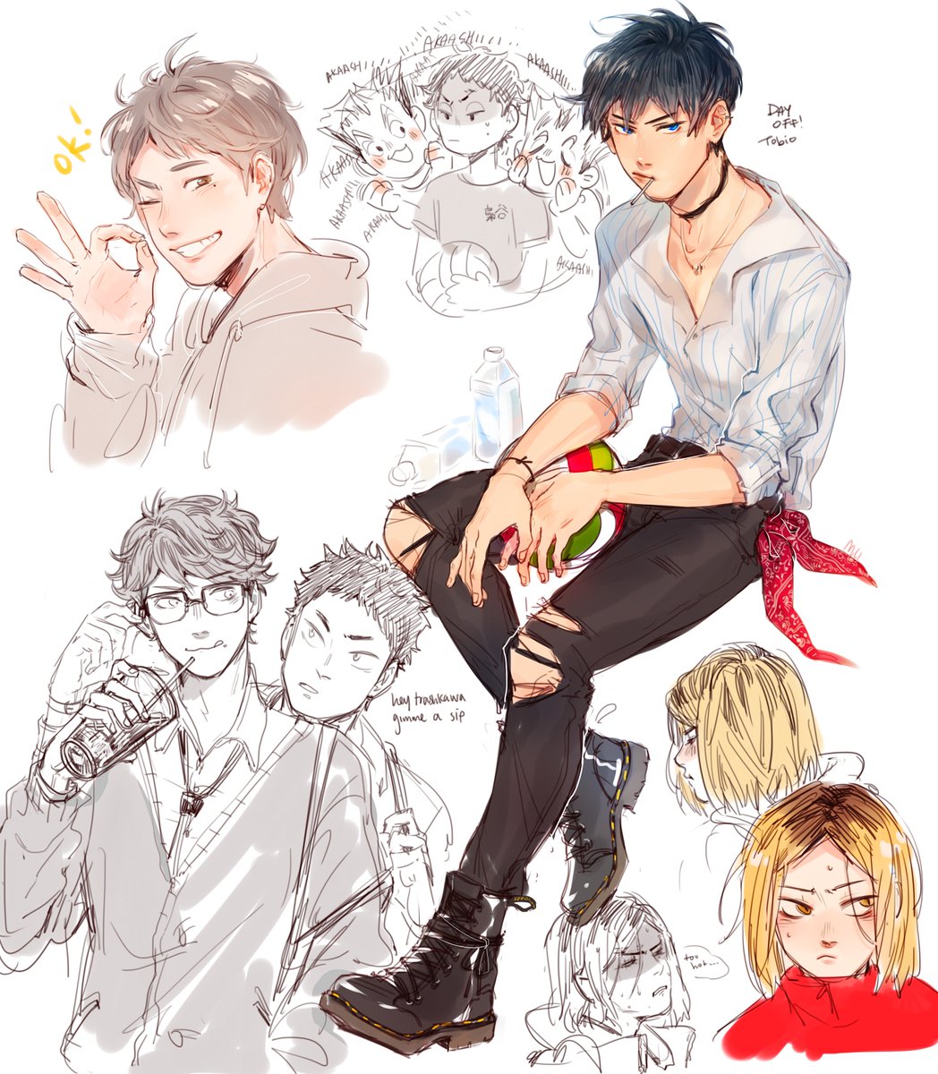 setter scribbles!! i missed haikyuu sm wtf 