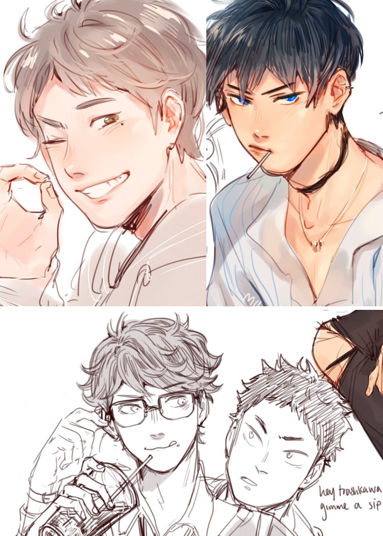 setter scribbles!! i missed haikyuu sm wtf 