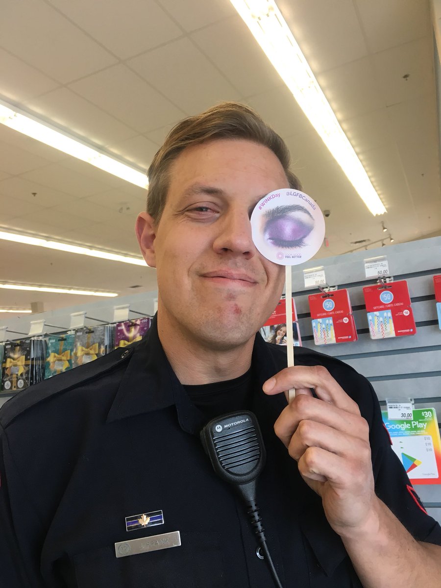 sdmsilverado's tweet photo. We even got @CalgaryPolice in on #WINKday @ShopprsDrugMart @LGFBCanada #shoppersloveyou thank you for your support. 💕 #SDMsilverado https://t.co/WSwlWdpP2i