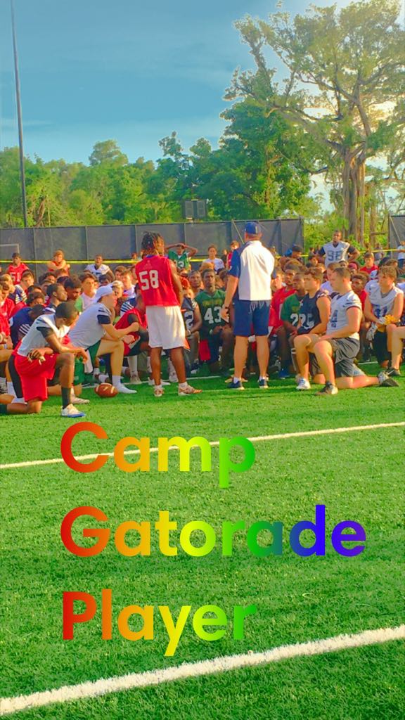 _KDFletcher's tweet photo. #ButchDavisCamp #FIU #BLM #NoDaysOff #ADKD S/O to @oneewayTank for being Gatorade Camp Player today! #MVP @GladesCentralFB @GCHSRaiders #ExposureALL2018 https://t.co/VuUuazxUCS