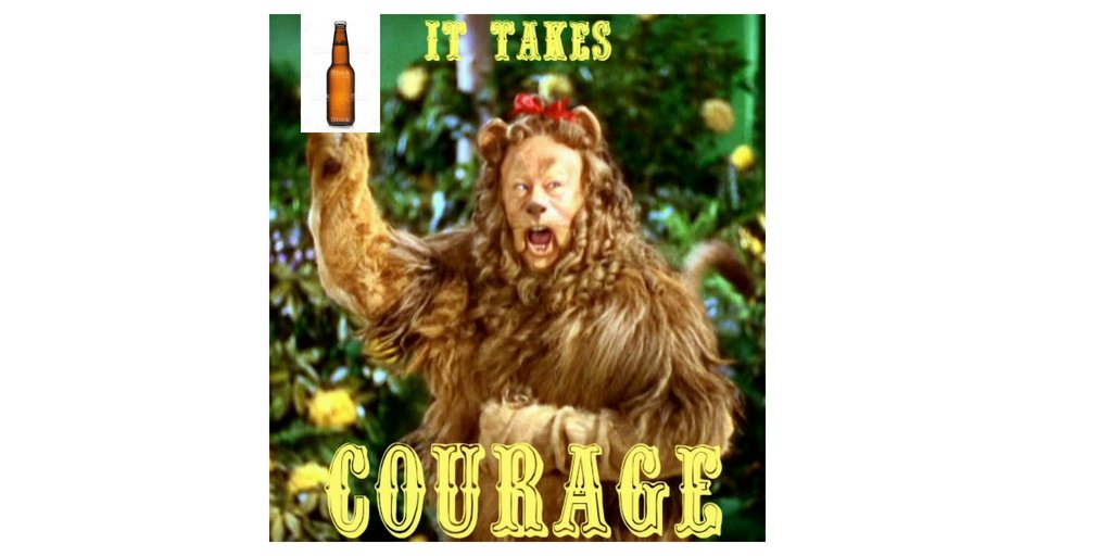 truth_oz's tweet photo. The only way that the Cowardly Lion really finds courage: https://t.co/hMfkFegah6