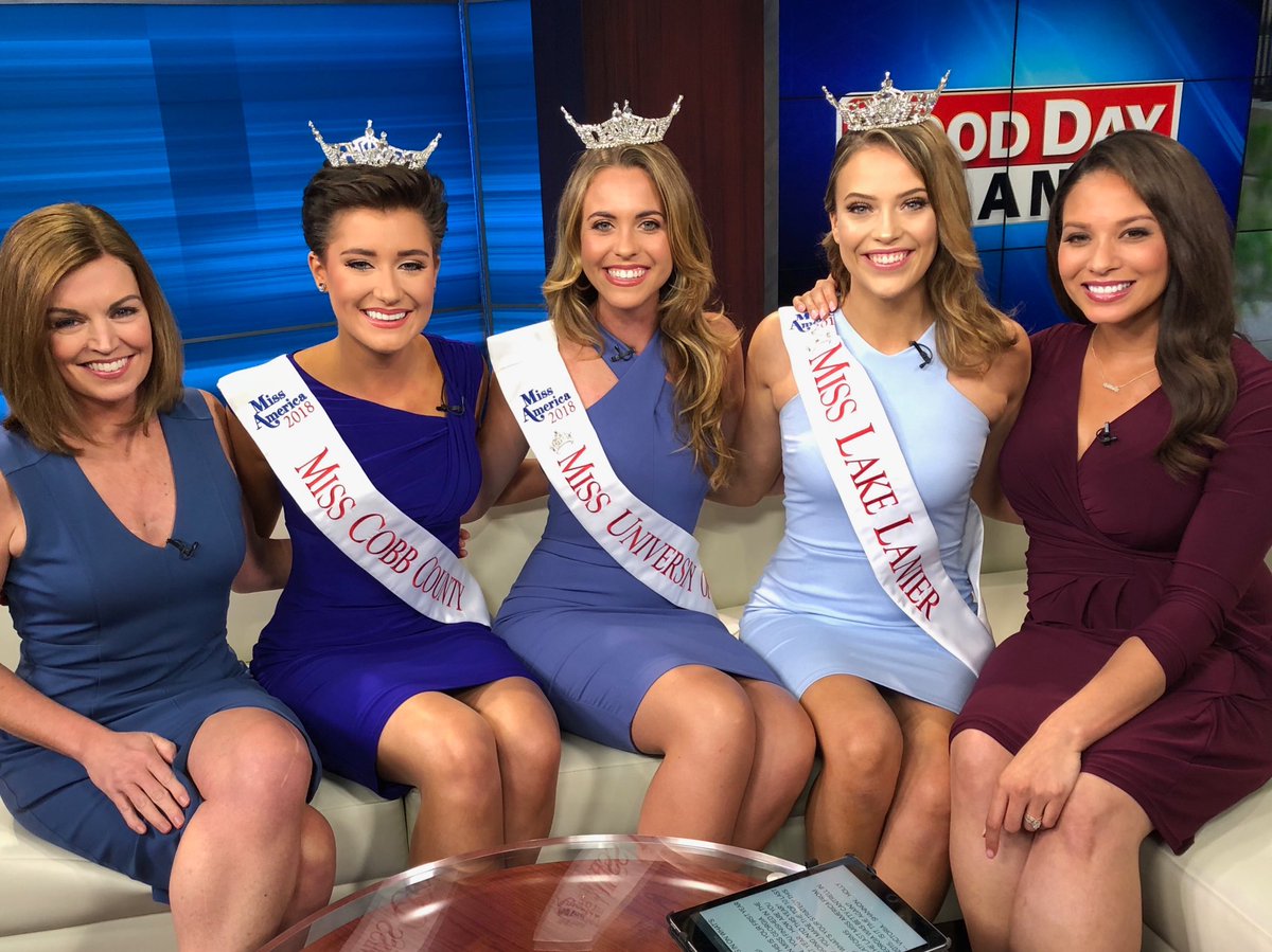 JoanneFOX5's tweet photo. So each one of these ladies won a preliminary award @missgapageant tonight! Cobb in swimsuit, UGA in talent, and Lake Lanier in onstage question. Can’t wait for the finals on Saturday. Congratulations, ladies! #MissGA #missga2018 #RoadtoMissAmerica @GoodDayAtlanta @alyseeadyFOX5 https://t.co/WZfGiNv44s