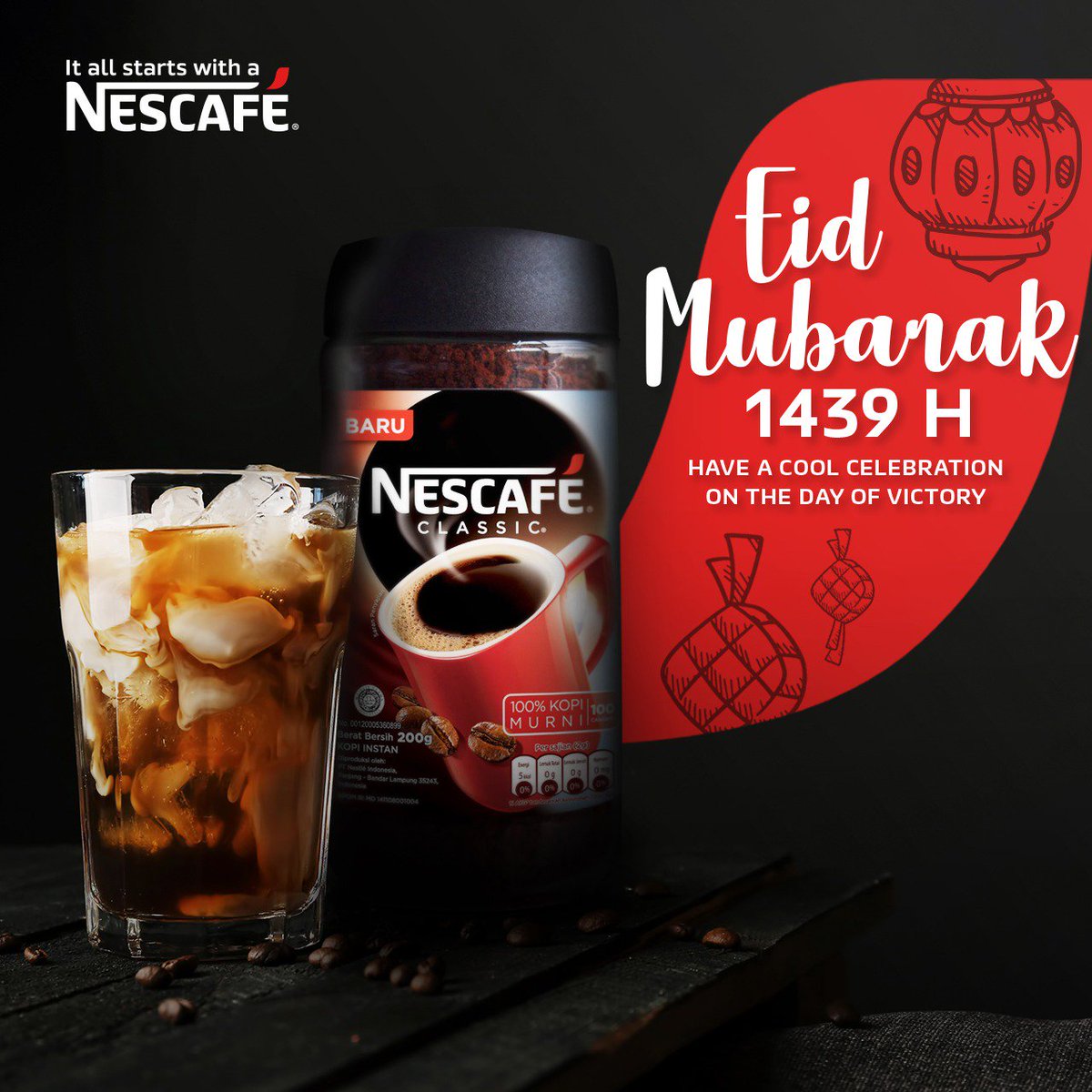 Selamat Hari Raya Idul Fitri 1439 H. Rayakan hari kemenanganmu dengan sajian kopi dingin NESCAFÉ yang menyegarkan

#nescafecooltreat #itallstartswithanescafe