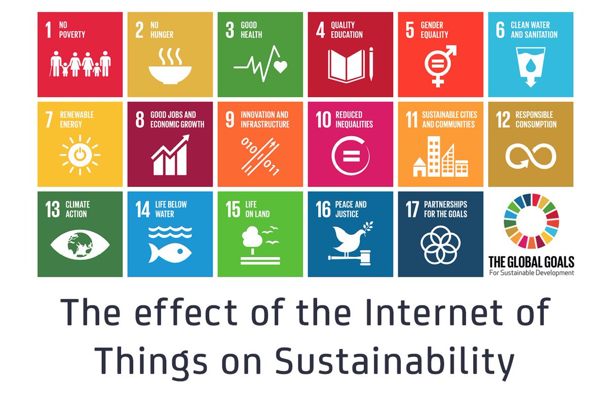 Les 17 bonnes raisons pour associer l'#IoT et le Développement Durable. 

#LeMondeSmartCities #Sustainability #InternetOfThings #Communities #Health #Equality #Renewable #Energy #Innovation