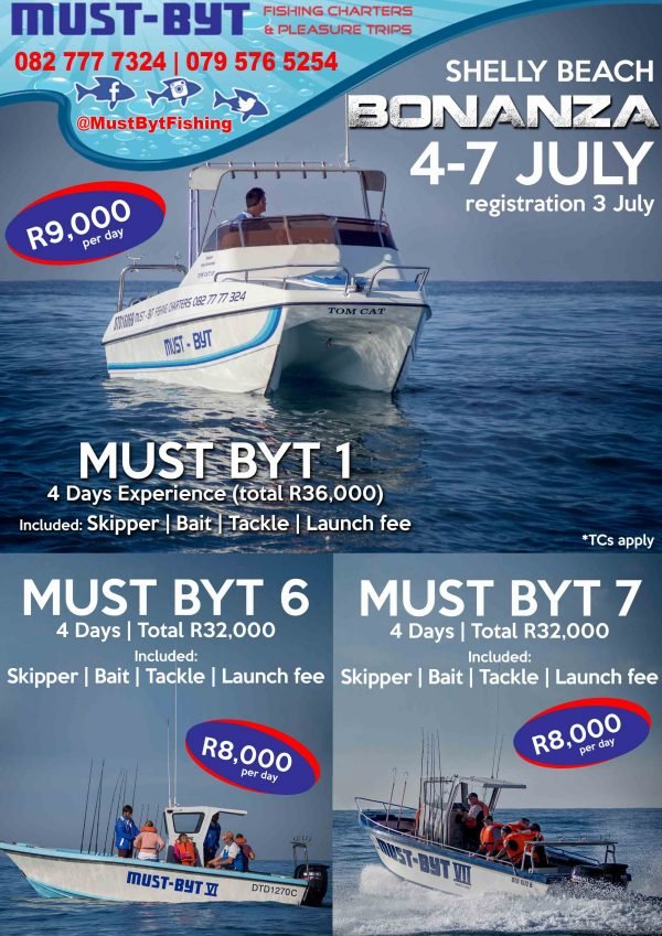 mustbytfishing's tweet photo. This year's #ShellyBeach #Bonanza is shaping up to be the #bestever ! big #gamefish are going to be out in abundance. MORE INFO https://t.co/8QoBpQSuNy 

#skiboatclub #mustbytfishing #biggamefishing #whattodokzn #fishingcharter #KZNSouthCoast https://t.co/YGNHp4uROq