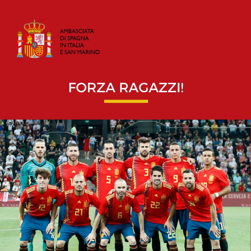 Oggi tiferemo #Spagna... ma, certo: Un mondiale senza #Italia non sarà la stessa cosa. #CiManchiItalia  #mondiali2018 #SeleccionEspanola