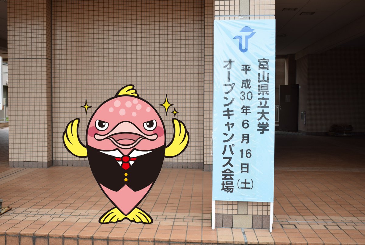 富山県立大学 A Twitter いよいよ明日です 明日6 15は 富山県立大学 第１回オープンキャンパスです 本学の魅力を伝えようと ドンマス教授もはりきって準備しているようですね 看護学部コースにお申し込みの方には 看護学部prグッズをご用意してお待ちしてい