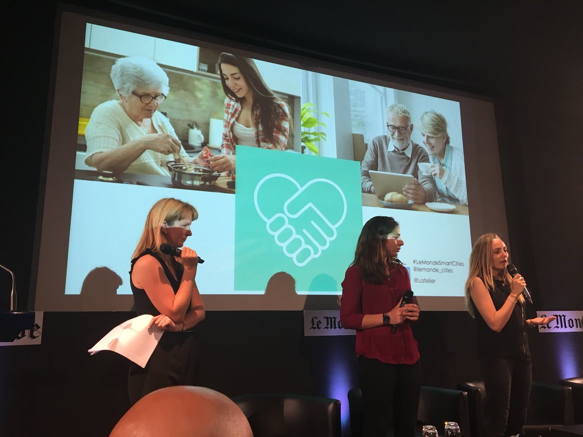 3 #startup #silvereconomy proposant des plateformes : 1- <a href="/OgenieFr/">Ogénie</a>, un projet #intrapreneurs chez <a href="/ENGIEgroup/">ENGIE</a>. 2- La startup @TalentsAlphonse mettant en relation la population avec un retraité.  3- La startup <a href="/SilverInTouch/">Silver In Touch</a> avec des étudiants #lemondesmartcities