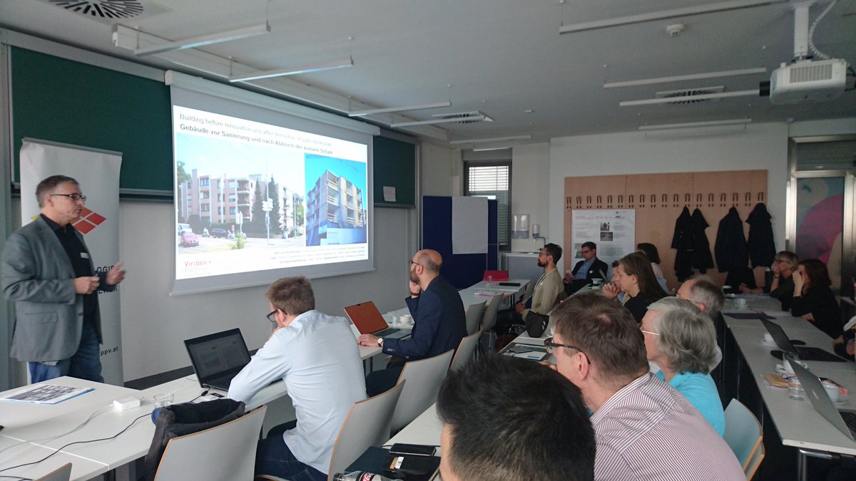 TPPV_AT's tweet photo. starting the workshop "bipv as architectural tool" at the @tuvienna together with int. experts of the @IEA_PVPS #Task15 as well as nat. and int. #BIPV experts. @FHTechnikumWien @fechnerhubert65 @michielritzen @AITtomorrow2day @ErtexSolar_BIPV @DieterMoor #Architecture #PV https://t.co/ISwEOzUbmt