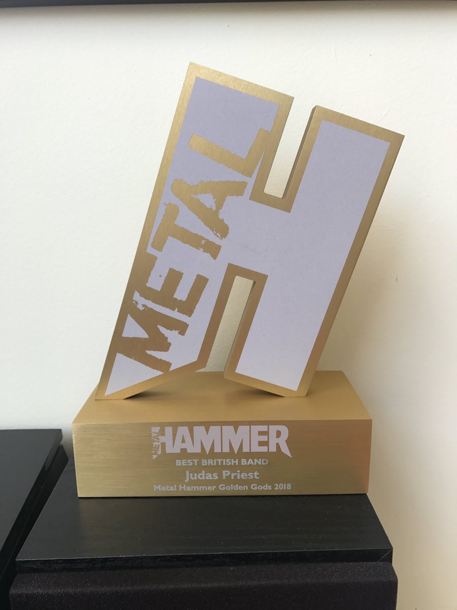 judaspriest's tweet photo. We're very proud to have received our Best British Band Award!! Thank you Metal Hammer readers for voting for us!
#judaspriest #priestfamily #metalgods #metalhammer #bestbritishband #heavymetal https://t.co/c4R0rIPST9