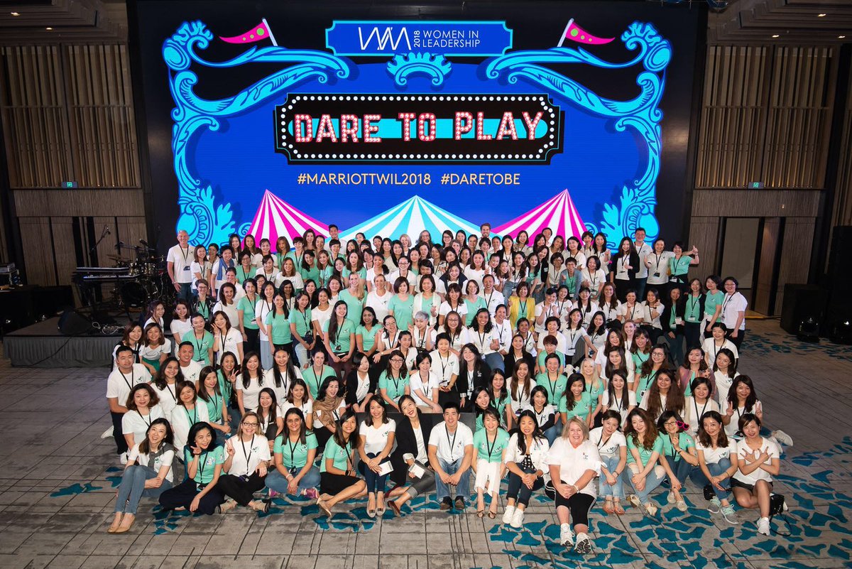 So proud and thankful to be closing this powerful #MarriottWIL2018 conference with Jackie Porter <a href="/jackiejelli/">Jackie Porter</a> ,Yibing and Craig <a href="/CraigS_Smith/">Craig S. Smith</a> inspiring us to DARE TO BE authentic and encouraging others to do so as well! #DareToBe