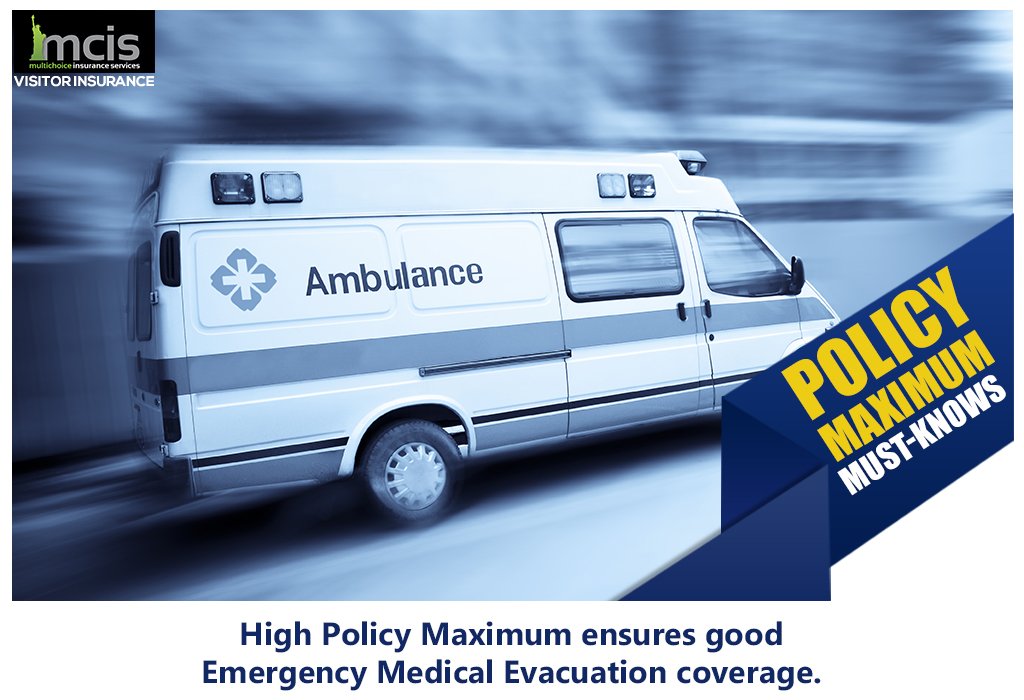Emergency Medical Evacuation services are highly expensive and require high #PolicyMaximum to cover the expenses. To know how the Policy Maximum amount affects your coverage, contact our experts on 855.444.MCIS.