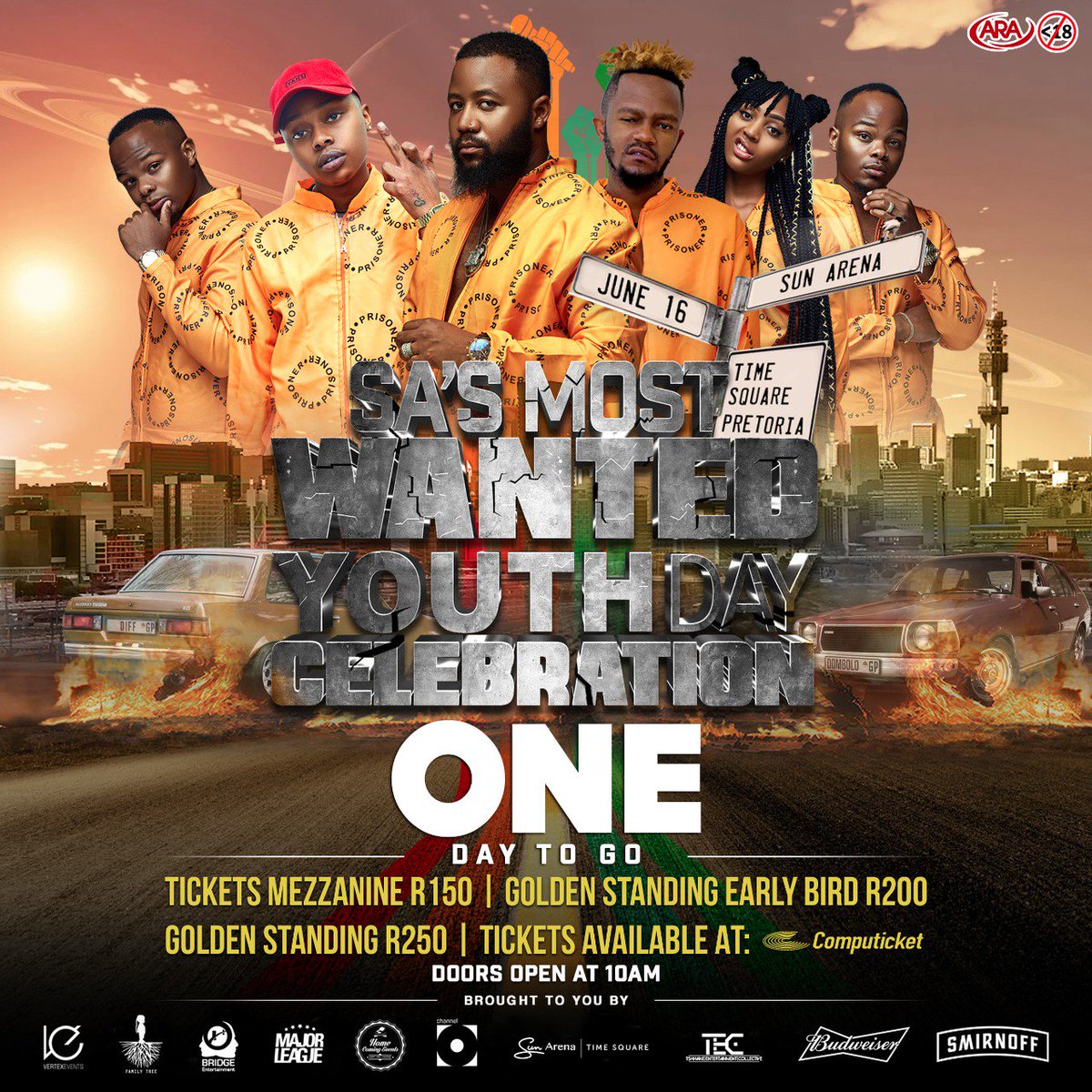 Druu_ZA's tweet image. We outchea for the biggest youth day event. OF A stand up. Only one more day to go. F.O.M.O creeping in ain't it? Make sure you don't miss the shenanigans. #VertexEvents #FamilyTree #June16 #YouthDay.