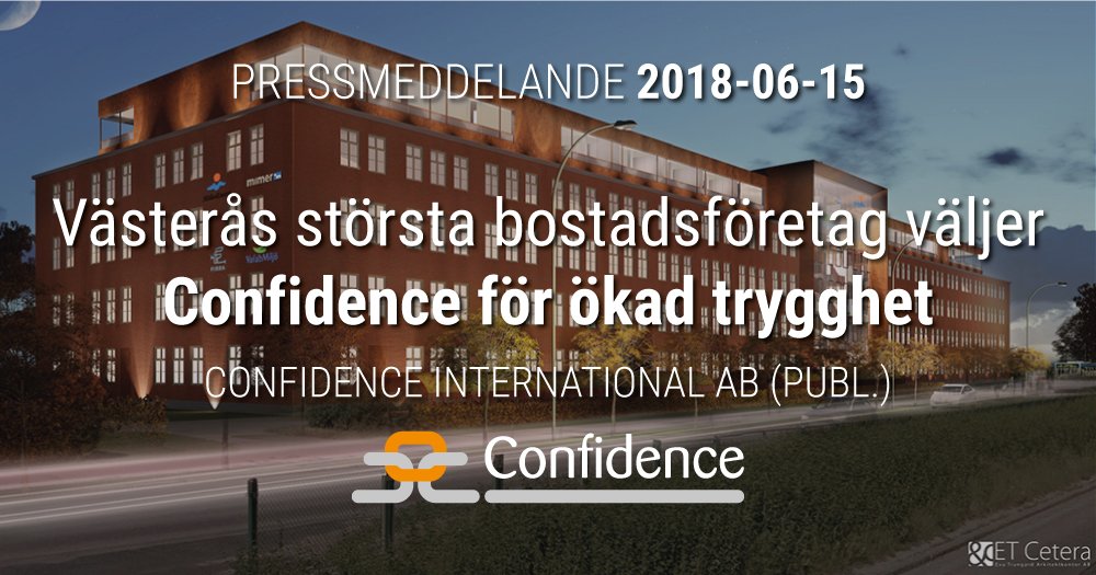 coninsights's tweet photo. Ny spännande affär för Confidence. Västeråsföretaget Bostads AB Mimer installerar Confidence kamerasystem med initialt 94 kameror för att öka tryggheten på boendeparkeringar. https://t.co/j2FRlaBlt3 https://t.co/yMyMzBU6dE