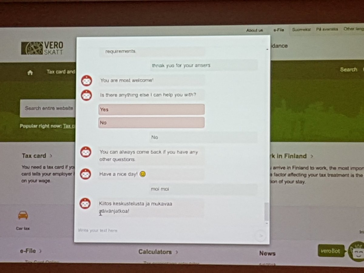 #multilingual #chatbot <a href="/TaxFinland/">TaxFinland</a> <a href="/Migri_fi/">@Maahanmuuttovir</a>
