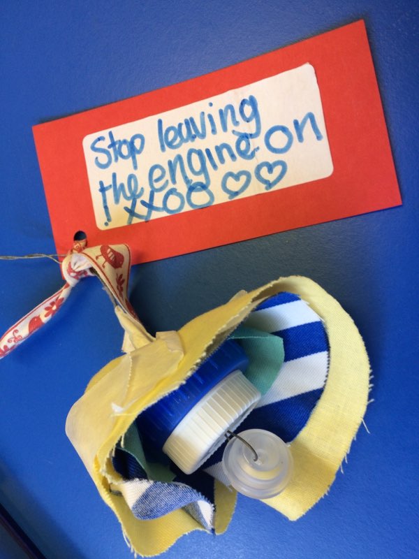 Stop leaving the engine on! Artwork by children at @PHPrimarySchool, for our <a href="/lblcountryshow/">Lambeth Country Show</a> extravaganza. More details coming soon! <a href="/idlingaction/">Idling Action London</a> #noidling #cleanourair