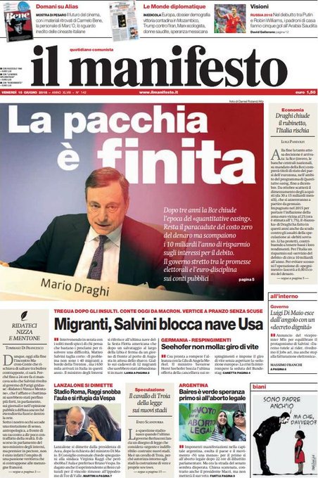 gr_grim's tweet photo. No, vabbè, siamo al top: "comunisti" tifano per un banchiere centrale che ha preteso (e ottenuto) il massacro dei lavoratori italiani (vedi: lettera BCE 2011) in cambio del sostegno sui mercati \\ L'indegnità, lo schifo, l'orrore. https://t.co/40Y2QdrEA0