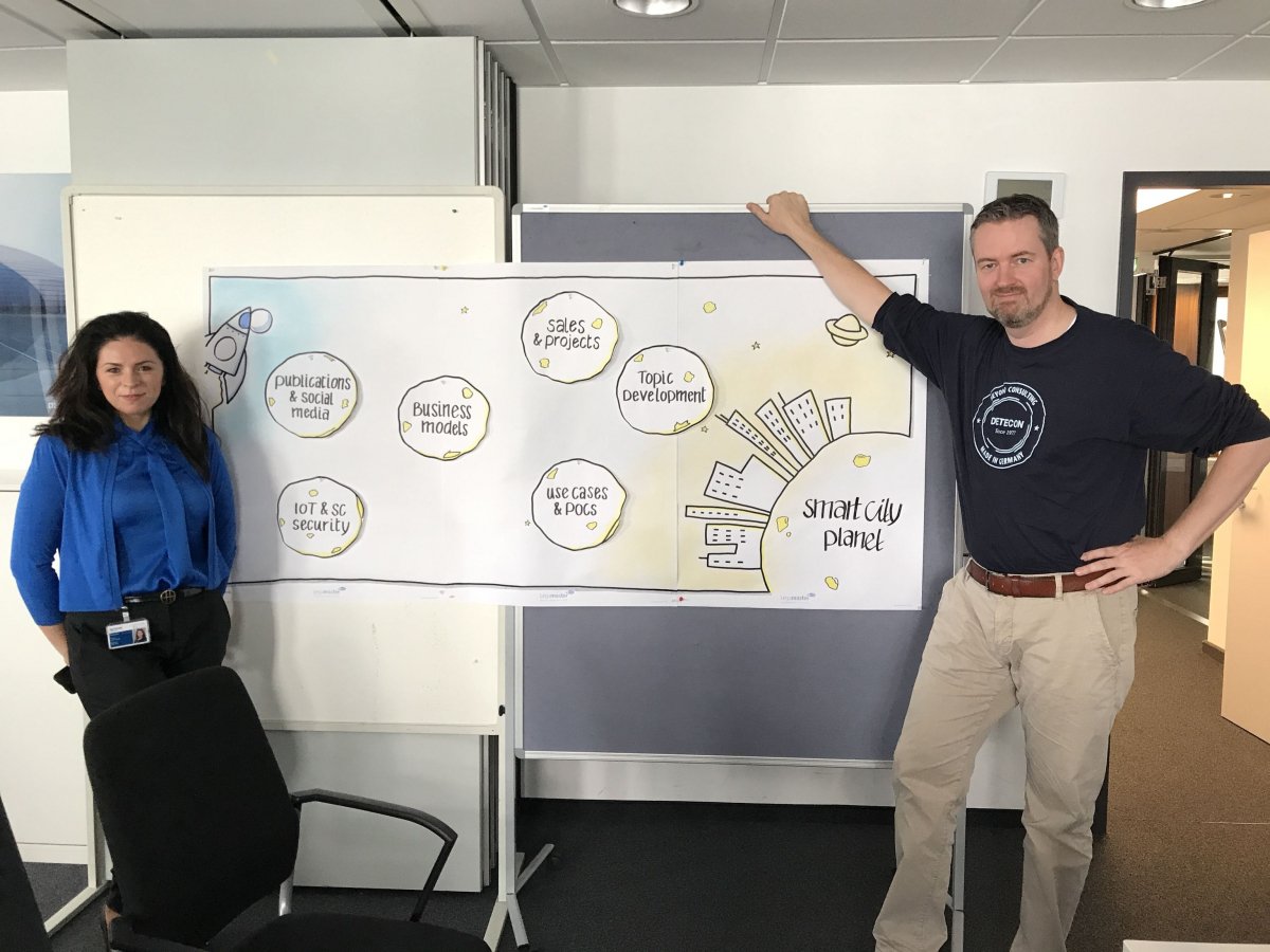 viteczech's tweet photo. When it comes to move from #ConnectedCity to #SmartCity, there should be not just clear #vision, but also smart implementation #strategy. @Detecon helps cities understand, how can they grow. Cool debate with colleagues @IuliaVarvara @HannaKleigrewe @EssmannClaus @SvenAdam1984 https://t.co/Q8BG9dWocO