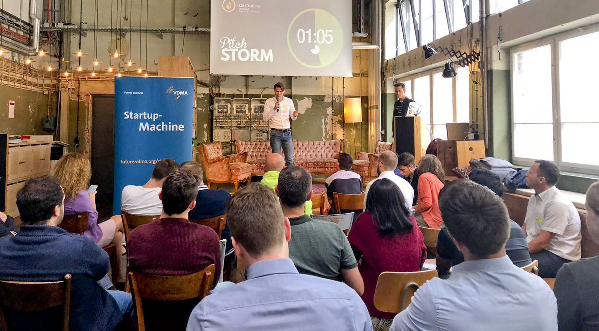 Frische Ideen für den #Maschinenbau beim Ideenwettbewerb Startup-Live - VDMA #Startup Machine und VDMA Baden-Württemberg sind begeistert vom "Pitch Storm"  #VDMAFB #SULSTR