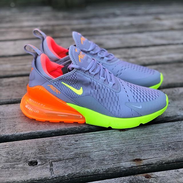 air max 270 grey volt orange