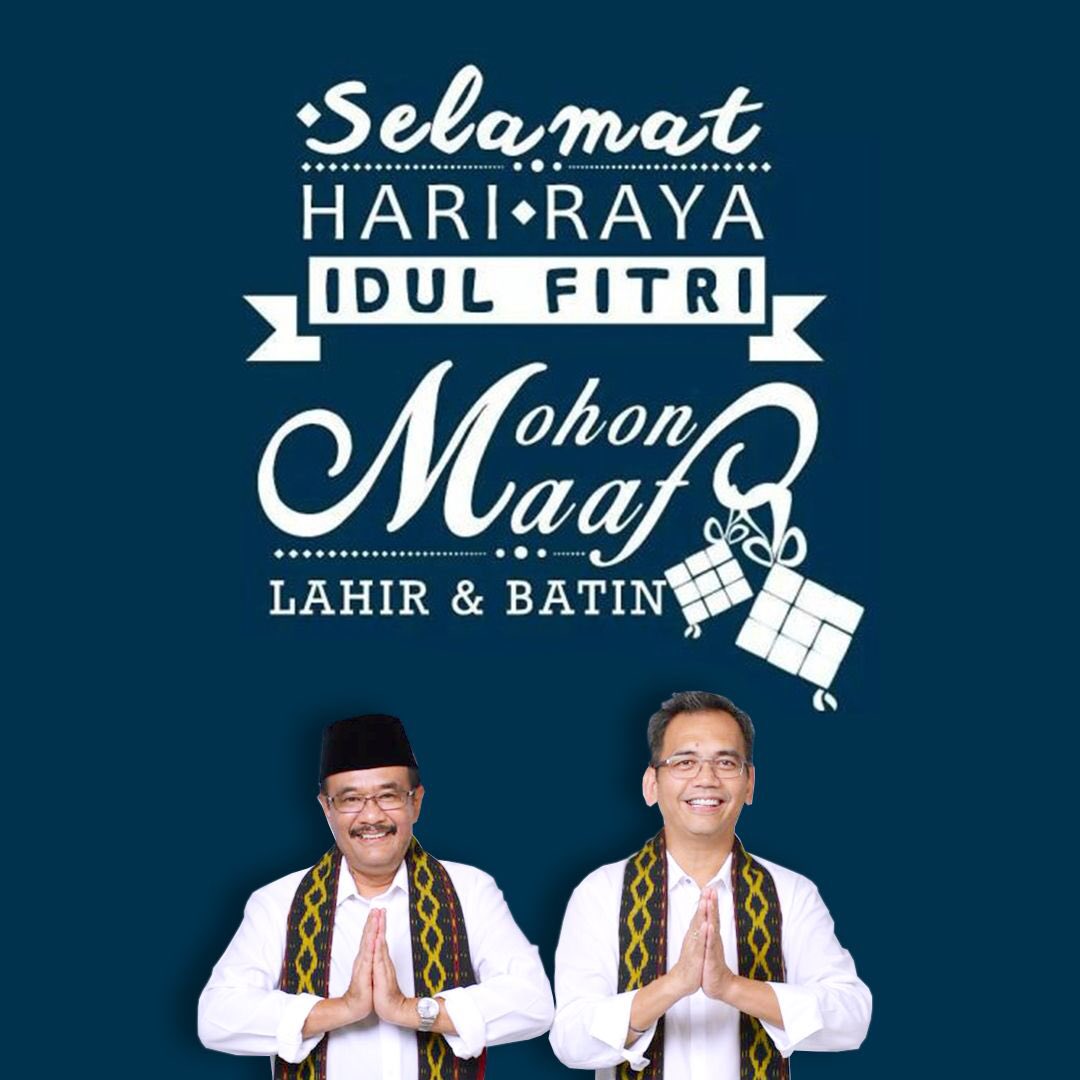 Mari kita tutup bulan suci ramadhan dengan saling meminta dan memberi maaf. Sambut bulan syawal dengan pribadi yang lebih baik dari sebelumnya. Saya dan keluarga mengucapkan Selamat Hari Raya Idul Fitri. Mohon Maaf Lahir dan Bathin.

#Djoss #DjarotSihar #Djoss2PilihanSumut